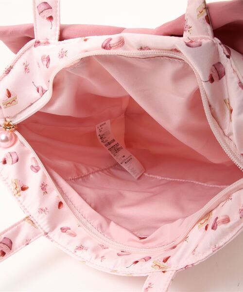 Maison de FLEUR（メゾンドフルール）の「Pink Sweets Maniaリボントートバッグ（トートバッグ・レディース・ピンク・FREE）」の7枚目の写真