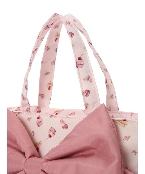 Maison de FLEUR（メゾンドフルール）の「Pink Sweets Maniaリボントートバッグ（トートバッグ・レディース・ピンク・FREE）」の6枚目の写真
