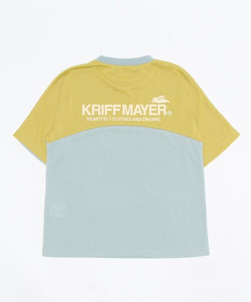 KRIFF MAYER Kid's Collection（クリフメイヤーキッズコレクション）の「さらTEE（Tシャツ/カットソー・キッズ・オフホワイト/カーキ/サックスブルー/イエロー/チャコール・120/130/140/150/160/170）」の15枚目の写真