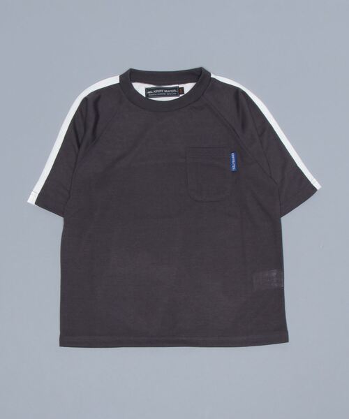 KRIFF MAYER Kid's Collection（クリフメイヤーキッズコレクション）の「さらTEE（Tシャツ/カットソー・キッズ・オフホワイト/カーキ/サックスブルー/イエロー/チャコール・120/130/140/150/160/170）」の20枚目の写真