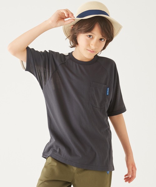 KRIFF MAYER Kid's Collection（クリフメイヤーキッズコレクション）の「さらTEE（Tシャツ/カットソー・キッズ・オフホワイト/カーキ/サックスブルー/イエロー/チャコール・120/130/140/150/160/170）」の8枚目の写真