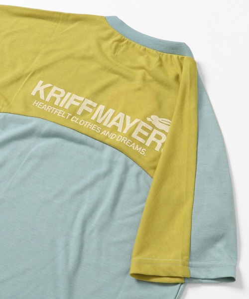 KRIFF MAYER Kid's Collection（クリフメイヤーキッズコレクション）の「さらTEE（Tシャツ/カットソー・キッズ・オフホワイト/カーキ/サックスブルー/イエロー/チャコール・120/130/140/150/160/170）」の12枚目の写真