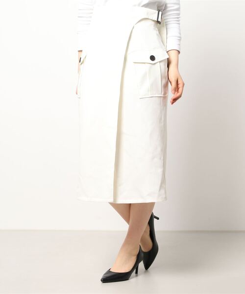 Te chichi（テチチ）の「ツイルアウトポケットスカート（スカート・レディース・ベージュ/オフホワイト/グリーン・SMALL/MEDIUM）」の6枚目の写真