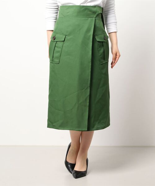 Te chichi（テチチ）の「ツイルアウトポケットスカート（スカート・レディース・ベージュ/オフホワイト/グリーン・SMALL/MEDIUM）」の7枚目の写真