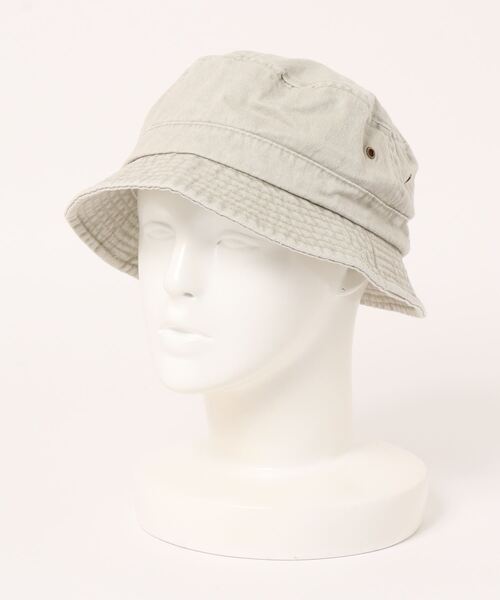 MEGA CAP(メガキャップ)の「Pigment Dyed Twill Washed Bucket Hat(ハット・レディース・イエロー系その他/ブラック/オリーブ/ベージュ/チョコ/カーキ・M-L)」の4枚目の写真