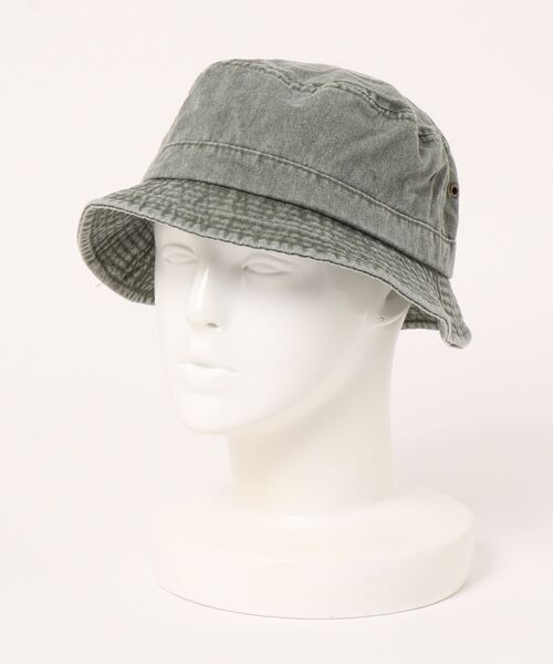 MEGA CAP(メガキャップ)の「Pigment Dyed Twill Washed Bucket Hat(ハット・レディース・イエロー系その他/ブラック/オリーブ/ベージュ/チョコ/カーキ・M-L)」の5枚目の写真