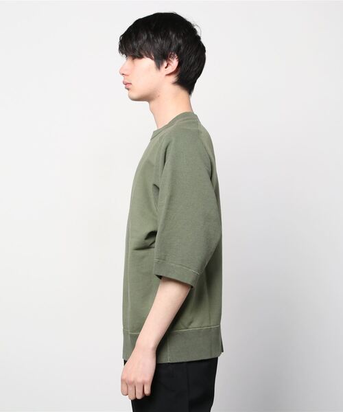 Nigel Cabourn（ナイジェルケーボン）の「Nigel Cabourn　フレンチテリーハーフスウェット 80440021045（Tシャツ/カットソー・メンズ・カーキ/アーミー・50/48）」の3枚目の写真