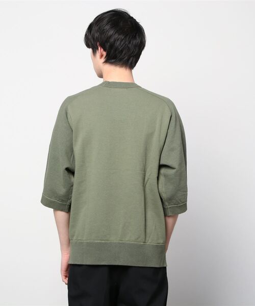 Nigel Cabourn（ナイジェルケーボン）の「Nigel Cabourn　フレンチテリーハーフスウェット 80440021045（Tシャツ/カットソー・メンズ・カーキ/アーミー・50/48）」の4枚目の写真
