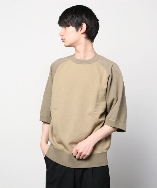Nigel Cabourn（ナイジェルケーボン）の「Nigel Cabourn　フレンチテリーハーフスウェット 80440021045（Tシャツ/カットソー・メンズ・カーキ/アーミー・50/48）」の14枚目の写真