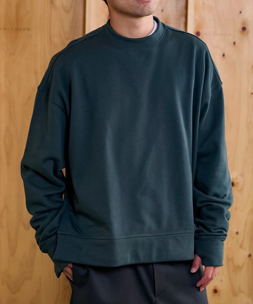 Jack Miller(ジャックミラー)の「Jack Miller スビンウラケ プルオーバー 008(スウェット・メンズ・モスグリーン/ブラック/キナリ・XL/L/S/M)」の15枚目の写真