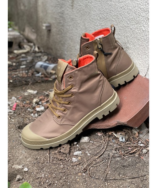 PALLADIUM（パラディウム）の「PALLADIUM PAMPA HI SEEKER LITE+ WP+ パラディウム パンパ ハイ シーカー ウォータープルーフ プラス（スニーカー・メンズ・ブラック/ホワイト/カーキ/グレイッシュベージュ/ブラック系その他/グレー系その他・23.5cm/27cm/24.5cm/23cm/26cm/27.5cm/26.5cm/25cm/24cm/28cm/25.5cm/29cm/22.5cm/22.5㎝）」の6枚目の写真
