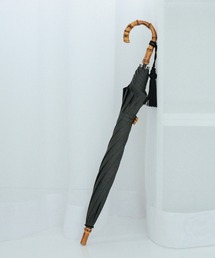 utatane | 日傘　完全遮光　晴雨兼用　竹ハンドル　シャンブレー調(長傘)