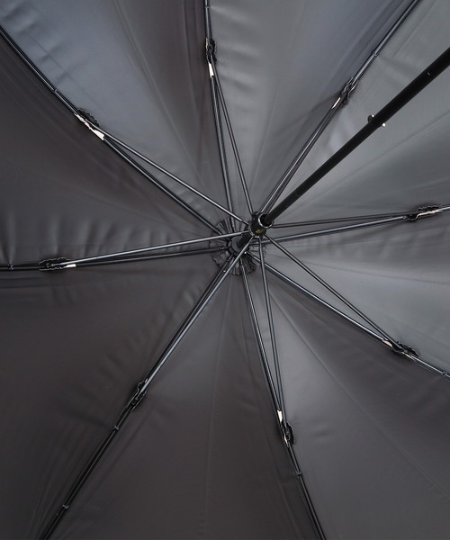 utatane（ウタタネ）の「日傘 完全遮光100％ 晴雨兼用 竹ハンドル シャンブレー調（長傘・レディース・ベージュ/スミクロ/スモークピンク/アッシュブラウン/モカ/ブルー・FREE）」の14枚目の写真