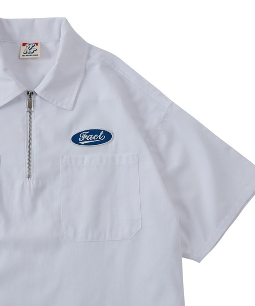 WHO'S WHO gallery(フーズフーギャラリー)の「COOPER FACTオックスハーフジップシャツ(シャツ/ブラウス・メンズ・ホワイト/ブラック/ベージュ・FREE)」の11枚目の写真