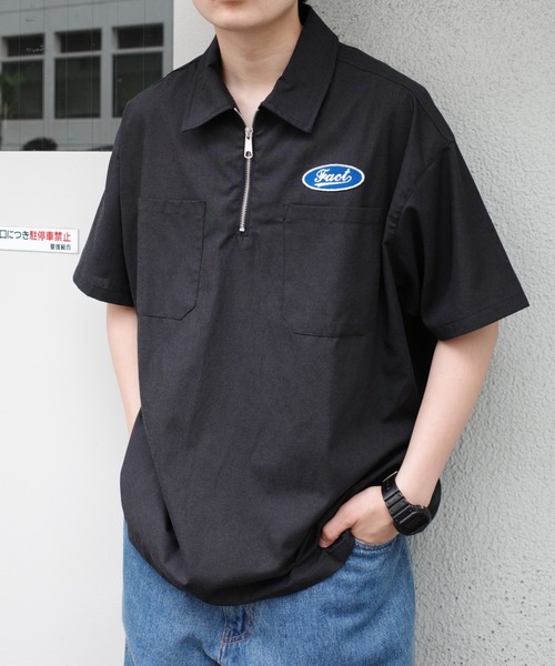 WHO'S WHO gallery(フーズフーギャラリー)の「COOPER FACTオックスハーフジップシャツ(シャツ/ブラウス・メンズ・ホワイト/ブラック/ベージュ・FREE)」の17枚目の写真