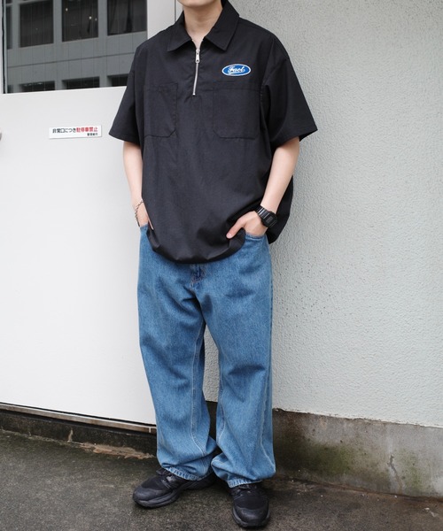 WHO'S WHO gallery(フーズフーギャラリー)の「COOPER FACTオックスハーフジップシャツ(シャツ/ブラウス・メンズ・ホワイト/ブラック/ベージュ・FREE)」の18枚目の写真