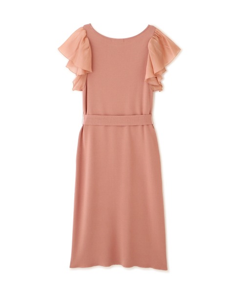 PROPORTION BODY DRESSING(プロポーションボディドレッシング)の「ウエストリボンシアーラッフルスリーブニットタイトOP / 1212140506(ワンピース・レディース・ネイビー/イエロー系その他/ピンク・MEDIUM/SMALL)」の13枚目の写真