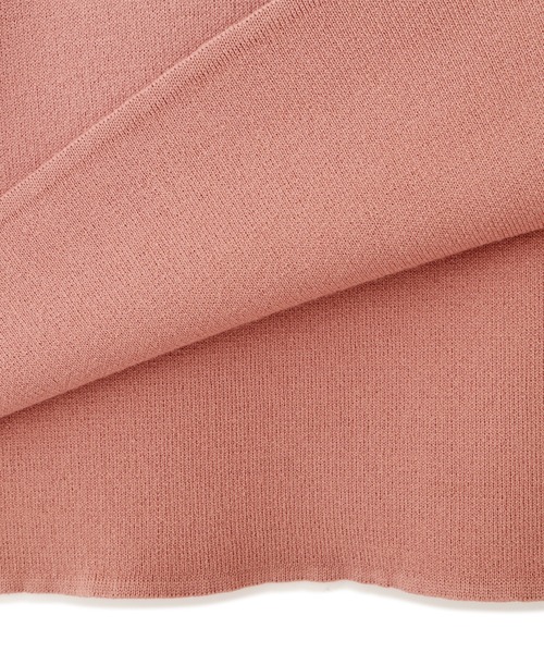 PROPORTION BODY DRESSING(プロポーションボディドレッシング)の「ウエストリボンシアーラッフルスリーブニットタイトOP / 1212140506(ワンピース・レディース・ネイビー/イエロー系その他/ピンク・MEDIUM/SMALL)」の4枚目の写真