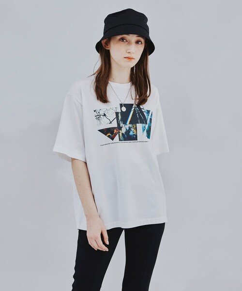 tk.TAKEO KIKUCHI（ティーケータケオキクチ）の「◆CONTRASTコラージュTシャツ（ユニセックスアイテム）（Tシャツ/カットソー・メンズ・ブラック/オフホワイト/ブラウン系・01/02/03）」の11枚目の写真