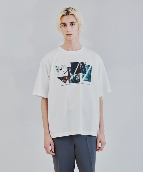 tk.TAKEO KIKUCHI（ティーケータケオキクチ）の「◆CONTRASTコラージュTシャツ（ユニセックスアイテム）（Tシャツ/カットソー・メンズ・ブラック/オフホワイト/ブラウン系・01/02/03）」の8枚目の写真