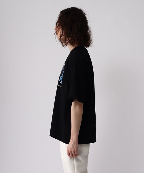 tk.TAKEO KIKUCHI（ティーケータケオキクチ）の「◆CONTRASTコラージュTシャツ（ユニセックスアイテム）（Tシャツ/カットソー・メンズ・ブラック/オフホワイト/ブラウン系・01/02/03）」の9枚目の写真