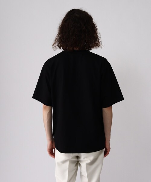 tk.TAKEO KIKUCHI（ティーケータケオキクチ）の「◆CONTRASTコラージュTシャツ（ユニセックスアイテム）（Tシャツ/カットソー・メンズ・ブラック/オフホワイト/ブラウン系・01/02/03）」の7枚目の写真