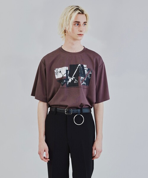 tk.TAKEO KIKUCHI（ティーケータケオキクチ）の「◆CONTRASTコラージュTシャツ（ユニセックスアイテム）（Tシャツ/カットソー・メンズ・ブラック/オフホワイト/ブラウン系・01/02/03）」の19枚目の写真