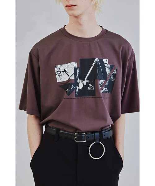 tk.TAKEO KIKUCHI（ティーケータケオキクチ）の「◆CONTRASTコラージュTシャツ（ユニセックスアイテム）（Tシャツ/カットソー・メンズ・ブラック/オフホワイト/ブラウン系・01/02/03）」の20枚目の写真