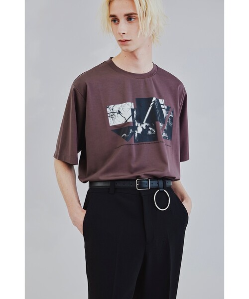 tk.TAKEO KIKUCHI（ティーケータケオキクチ）の「◆CONTRASTコラージュTシャツ（ユニセックスアイテム）（Tシャツ/カットソー・メンズ・ブラック/オフホワイト/ブラウン系・01/02/03）」の22枚目の写真