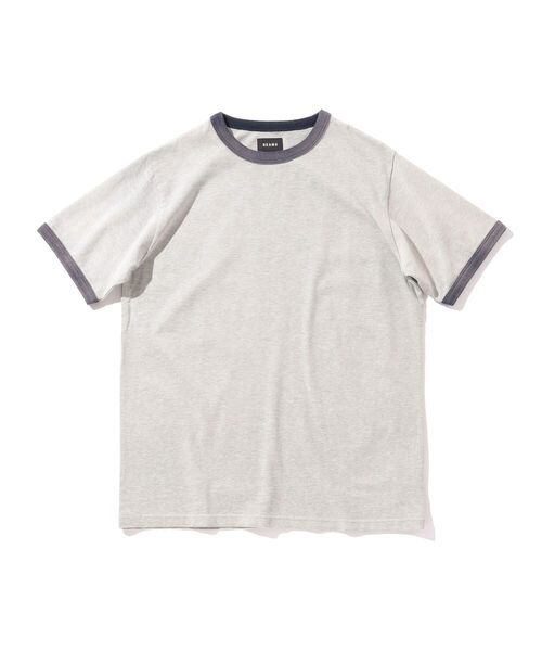BEAMS(ビームス)の「BEAMS / フェード ルーズフィット リンガー Tシャツ(Tシャツ/カットソー・メンズ・グレー系その他/ホワイト・SMALL/X-LARGE/LARGE/MEDIUM)」の12枚目の写真