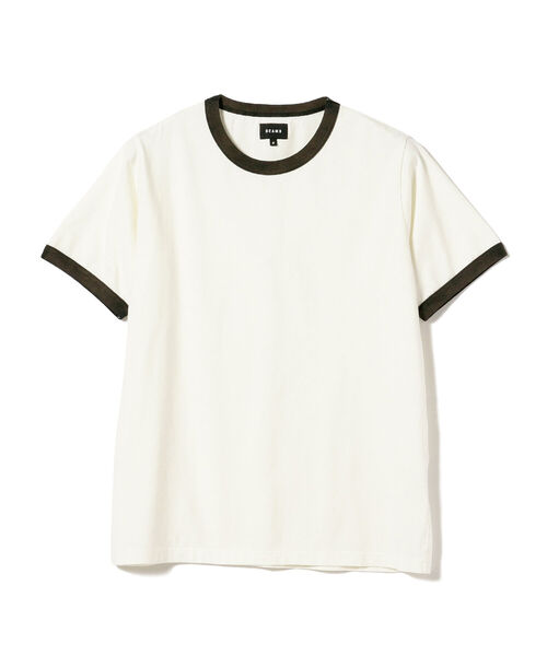 BEAMS(ビームス)の「BEAMS / フェード ルーズフィット リンガー Tシャツ(Tシャツ/カットソー・メンズ・グレー系その他/ホワイト・SMALL/X-LARGE/LARGE/MEDIUM)」の18枚目の写真
