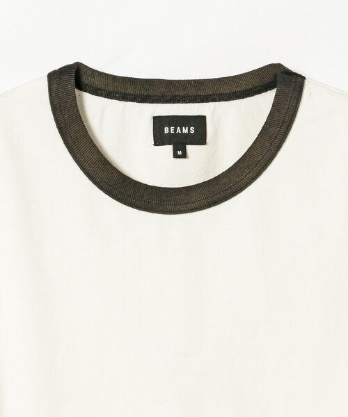 BEAMS(ビームス)の「BEAMS / フェード ルーズフィット リンガー Tシャツ(Tシャツ/カットソー・メンズ・グレー系その他/ホワイト・SMALL/X-LARGE/LARGE/MEDIUM)」の19枚目の写真
