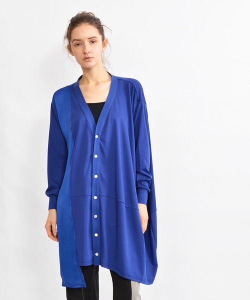 gomme（ゴム）の「ファインスムース　ライトステップカーディガン（カーディガン/ボレロ・レディース・ブルー/ブラック/チャコールグレー・MEDIUM）」の3枚目の写真