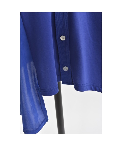 gomme（ゴム）の「ファインスムース　ライトステップカーディガン（カーディガン/ボレロ・レディース・ブルー/ブラック/チャコールグレー・MEDIUM）」の13枚目の写真