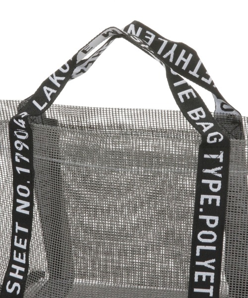 LAKOLE（ラコレ）の「メッシュバッグ(S) / 276520（トートバッグ・レディース・ホワイト/ブラック・FREE）」の9枚目の写真