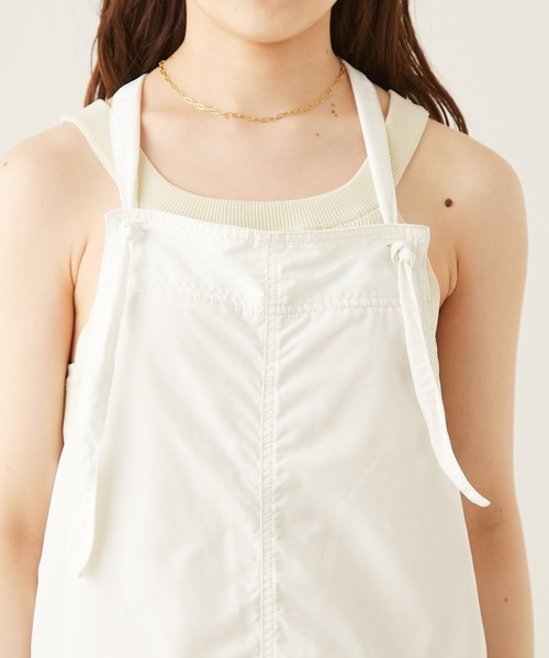 Chico（チコ）の「【新色追加】裾絞りパラシュートサロペット（サロペット/オーバーオール・レディース・ブラック/ピンク/ホワイト/カーキ・FREE）」の14枚目の写真