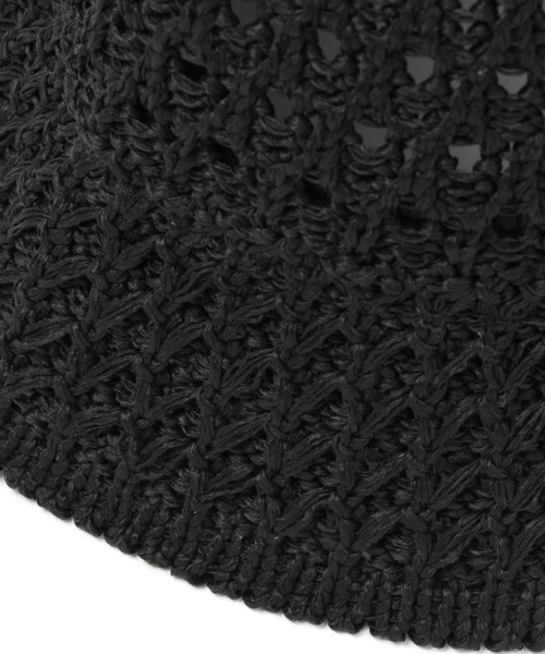 Andemiu（アンデミュウ）の「スカシニットバケットHAT297192（ハット・レディース・ブラック/キャメル・FREE）」の10枚目の写真