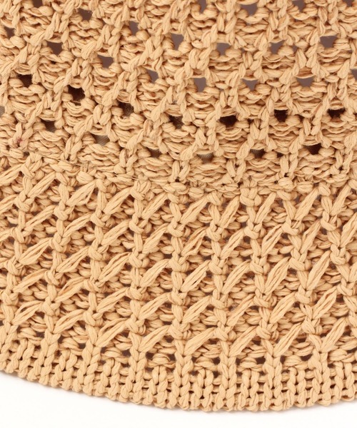 Andemiu（アンデミュウ）の「スカシニットバケットHAT297192（ハット・レディース・ブラック/キャメル・FREE）」の12枚目の写真