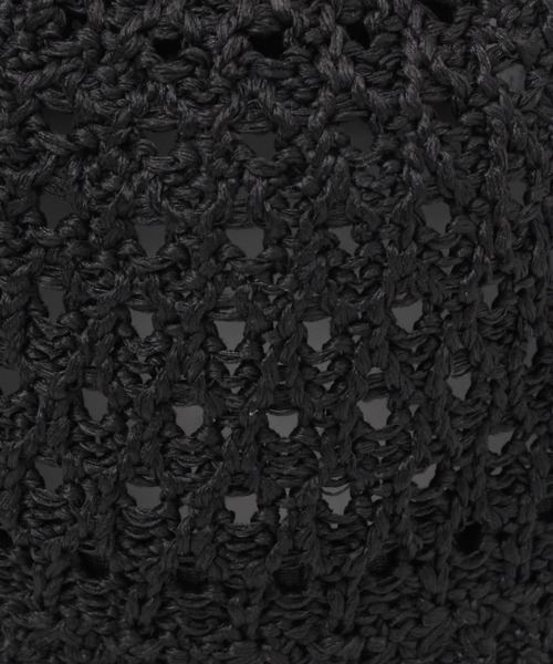 Andemiu（アンデミュウ）の「スカシニットバケットHAT297192（ハット・レディース・ブラック/キャメル・FREE）」の8枚目の写真