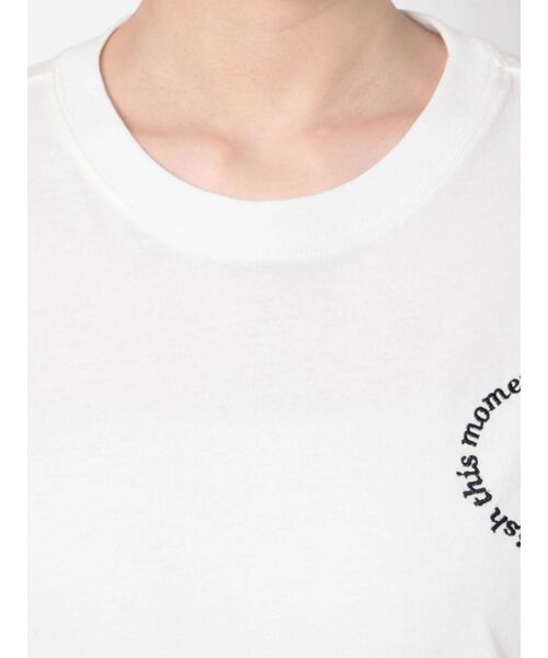 EMODA(エモダ)の「ポイントロゴTシャツ(Tシャツ/カットソー・レディース・ピンク/ブラック/ホワイト・FREE)」の22枚目の写真