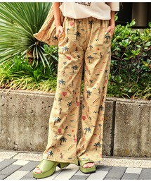 MIMPIロゴ入り総柄ストレートパンツ【セットアップ着用可】