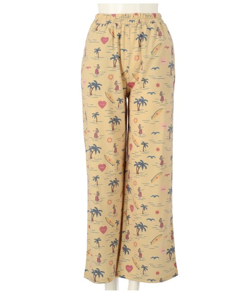 anap mimpi（アナップミンピ）の「MIMPIロゴ入り総柄ストレートパンツ【セットアップ着用可】（その他パンツ・レディース・ベージュ/パープル/ブルー・FREE）」の11枚目の写真