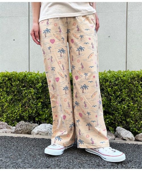 anap mimpi（アナップミンピ）の「MIMPIロゴ入り総柄ストレートパンツ【セットアップ着用可】（その他パンツ・レディース・ベージュ/パープル/ブルー・FREE）」の18枚目の写真