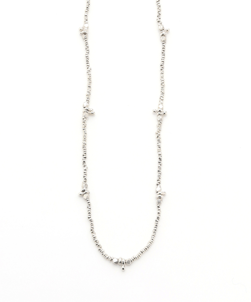 IENA（イエナ）の「JAMIRAY SILVER BEADS SHORT ネックレス（ネックレス・レディース・シルバー・FREE）」の2枚目の写真
