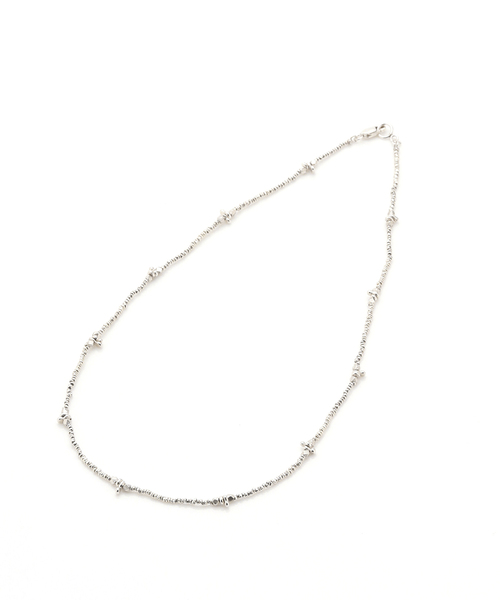 IENA（イエナ）の「JAMIRAY SILVER BEADS SHORT ネックレス（ネックレス・レディース・シルバー・FREE）」の3枚目の写真