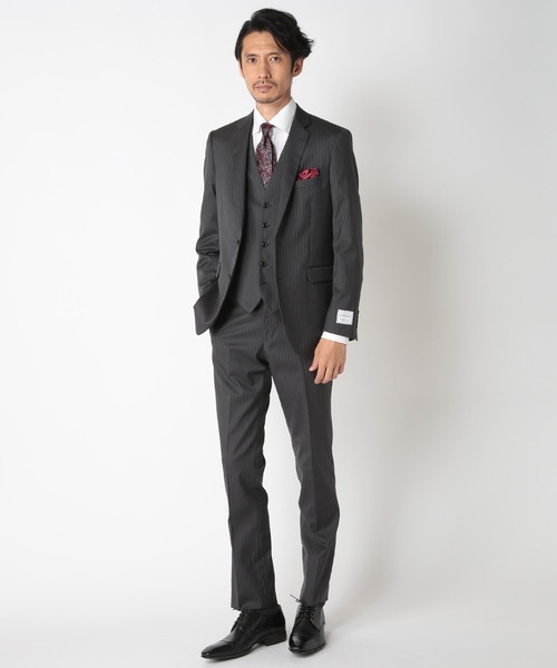 CROWDED CLOSET（クラウデッドクローゼット）の「【DISNOTICED(ディスノーティス)】ハイゲージニットツイルシャツ/汗シミ防止素材（ビジネスシャツ・メンズ・ホワイト/ネイビー/グレー・01/02/03/04）」の10枚目の写真