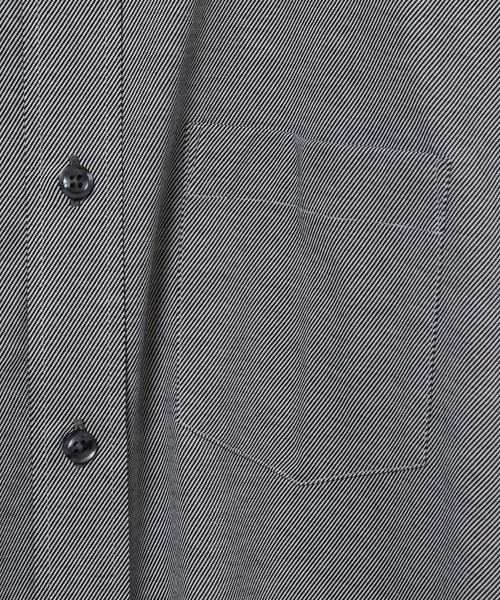 CROWDED CLOSET（クラウデッドクローゼット）の「【DISNOTICED(ディスノーティス)】ハイゲージニットツイルシャツ/汗シミ防止素材（ビジネスシャツ・メンズ・ホワイト/ネイビー/グレー・01/02/03/04）」の22枚目の写真