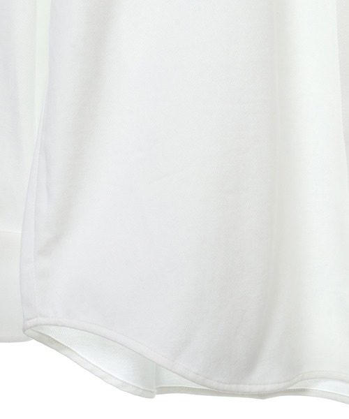 CROWDED CLOSET（クラウデッドクローゼット）の「【DISNOTICED(ディスノーティス)】ハイゲージニットツイルシャツ/汗シミ防止素材（ビジネスシャツ・メンズ・ホワイト/ネイビー/グレー・01/02/03/04）」の19枚目の写真
