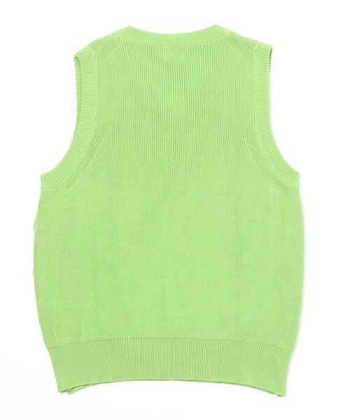 ALLEGE(アレッジ)の「Knit Vest(Tシャツ/カットソー・メンズ・ライム・4)」の2枚目の写真