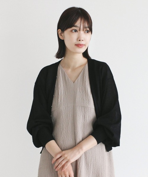 kaene（カエン）の「パールラメカーディガン（カーディガン/ボレロ・レディース・ブラック/シルバー/ゴールド/モカ・FREE）」の12枚目の写真